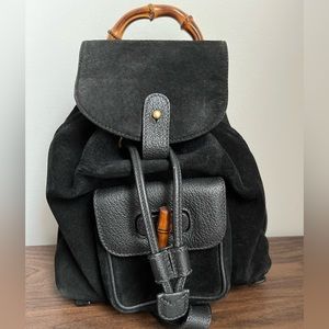 Gucci bamboo backpack